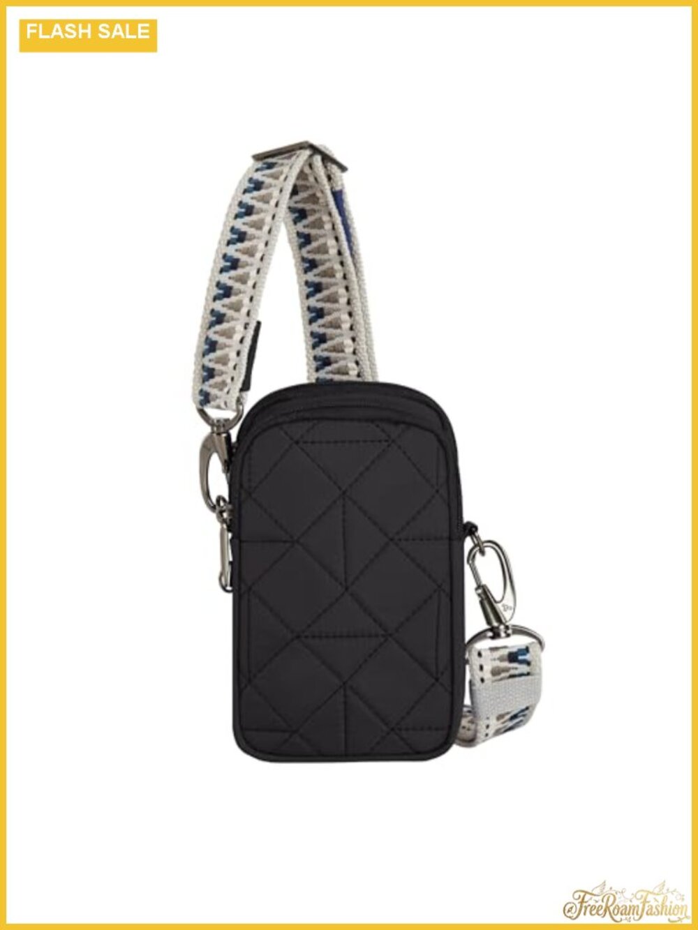 Anti-Theft Boho 2 Compartment Phone Crossbody RFID Slash-Resistant